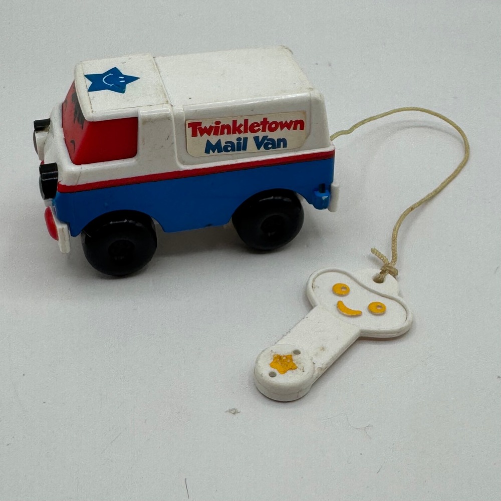 Matchbox Twinkletown Melvin Mail Van Kids Small Blue White 1985 Vintage Toy